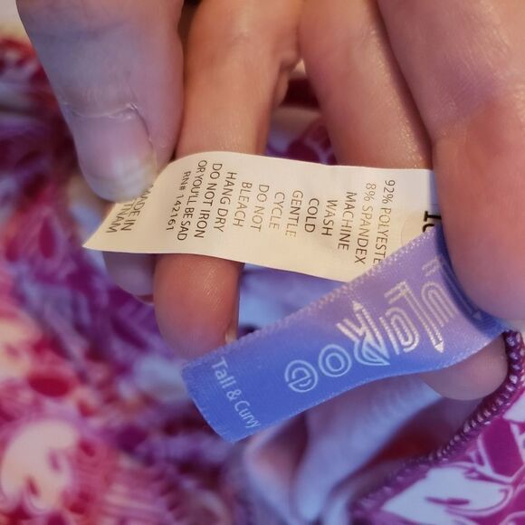 LULAROE DISNEY MICKEY TALL AND CURVY LEGGINGS PINK AND CREAM - Picture 2 of 2